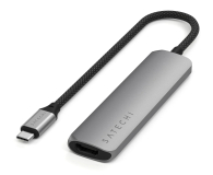 Satechi 4-in-1 USB-C Slim Multiport Adapter 4K USB-C, szary STP4SM - 1358259 - zdjęcie 1